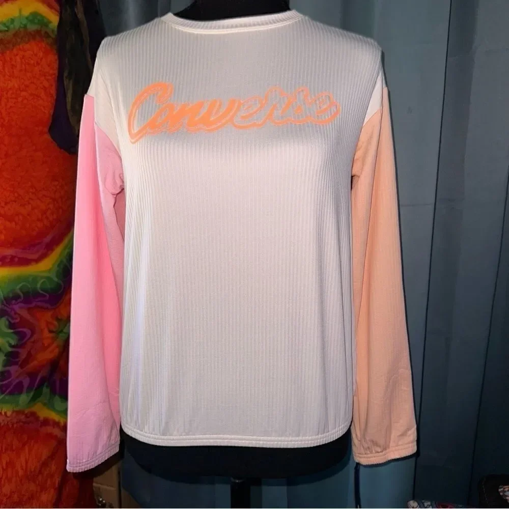 Nwt Converse Relaxed Blocked Graphic Tee SZ L